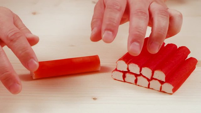 Production of crab sticks