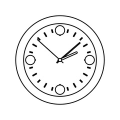Clock and time concept icon vector illustration graphic design