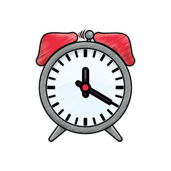 Clock and time concept icon vector illustration graphic design