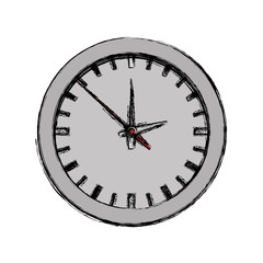 Clock and time concept icon vector illustration graphic design