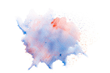 Abstract watercolor brush stroke background.