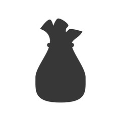 Bag of money icon vector illustration graphic design