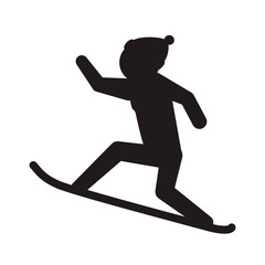 Snowboard sport equipment icon vector illustration graphic design