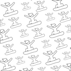 Obraz premium Snowboard sport equipment icon vector illustration graphic design