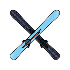 Snowboard sport equipment icon vector illustration graphic design