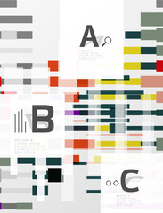 Geometrical abstract background with infographics