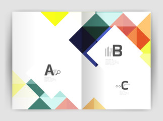 Square annual report brochure a4 print template