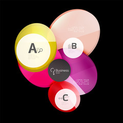 Geometrical abstract infographics banner template