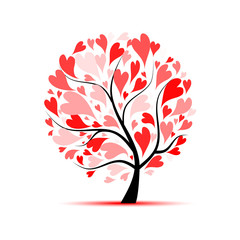 Obraz na płótnie Canvas Love tree for your design