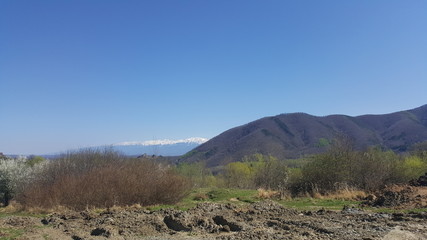 Spring mountain landscape