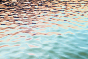 Background. Waves with the effect of distortion. Water surface with a small wave.
