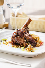 meat with millet