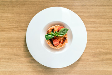 risotto with tomatoes