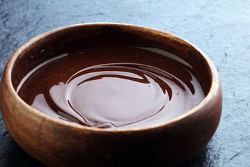 Melting chocolate / melted chocolate/ chocolate swirl and cookies