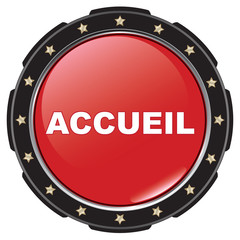 Fototapeta premium accueil icon