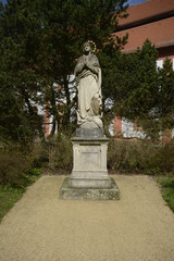 Obraz premium Skulptur im Kloster St. Marienthal in der Oberlausitz