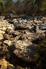 dry stone riverbed, Ankarana Madagascar