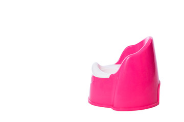 A pink children's potty