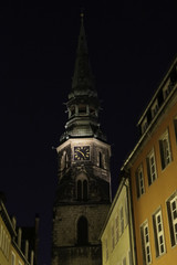 Fototapeta na wymiar Kreuzkirche in Hannover bei Nacht