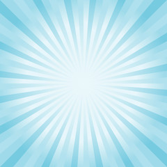 Abstract background. Soft Light Blue rays background. Vector 