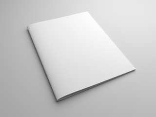 Magazine cover 3D illustration mock up.