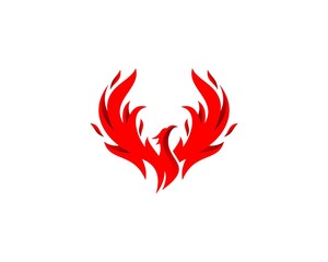 Red phoenix - obrazy, fototapety, plakaty