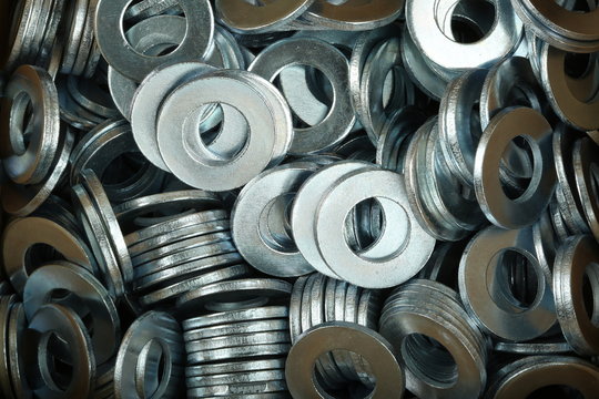 Metal shiny bolts.