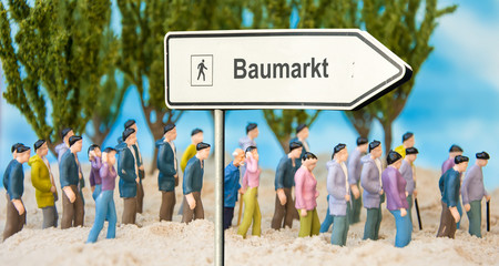 Obraz premium Schild 179 - Baumarkt