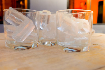 Ice in glass