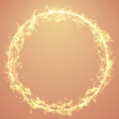 Abstract vector mesh spheres. Futuristic technology style. Elegant background for business presentations. Flying debris. eps10