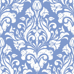 Vector damask seamless pattern element. Classical luxury old fashioned damask ornament, royal victorian seamless texture for wallpapers, textile, wrapping. Exquisite floral baroque template.