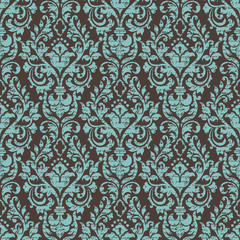 Vector damask seamless pattern background. Classical luxury old fashioned damask ornament, royal victorian seamless texture for wallpapers, textile, wrapping. Exquisite floral baroque template.