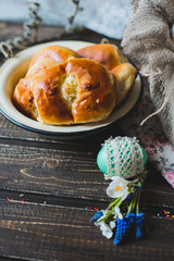 Easter food, Easter cakes, pies and eggs