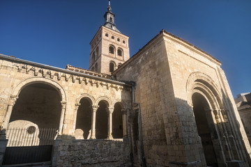 Fototapeta na wymiar Segovia (Spain): church of San Martin