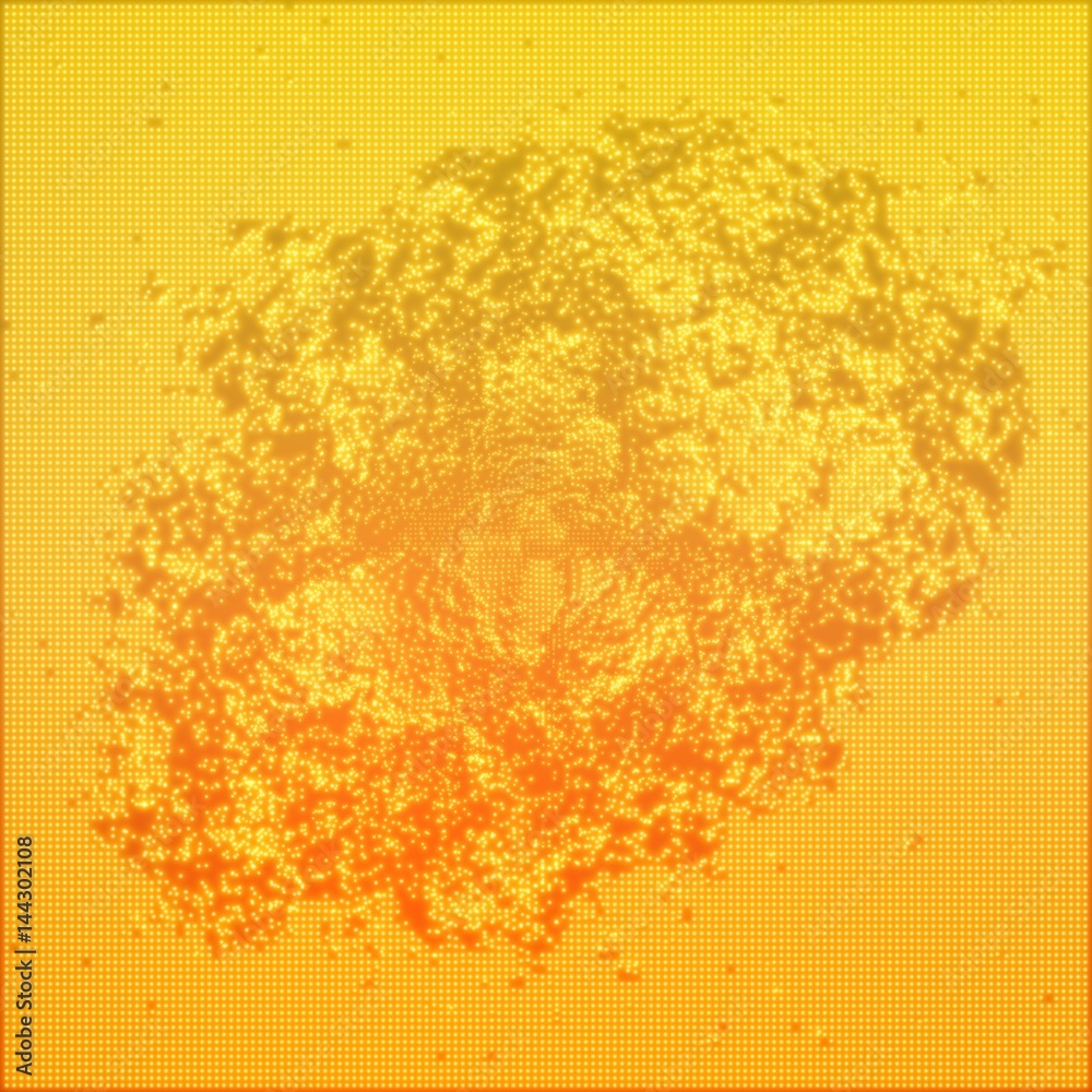 Poster abstract vector point mesh background. abstract topography with displaced glowing points. futuristic