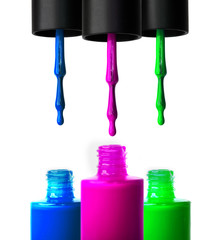 Bunter Nagellack