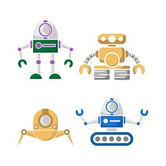 Robot icon and illustration vector