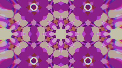 Abstract Colorful Painted Kaleidoscopic Graphic Background. Futuristic Psychedelic Hypnotic Backdrop Pattern With Texture.