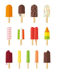 Popsicles and ice lollies collection