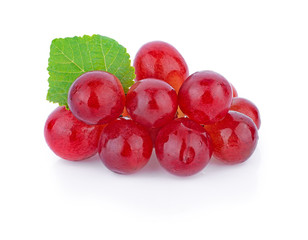 grapes isolated on over white background