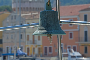 Obraz premium The colorful harbour of Veli Losinj in Croatia