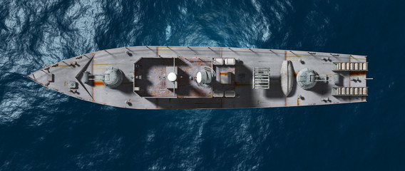 Schiffsansicht aus der Vogelperspektive © pgottschalk