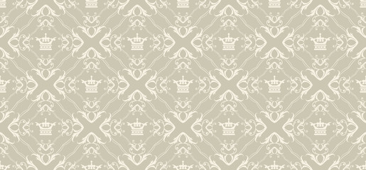Seamless Royal Wallpaper Vector