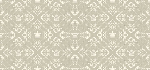 Seamless Royal Wallpaper Vector