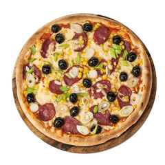 Pizza isolated on white background