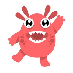 Monster character illustration vector