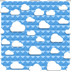 Seamless clouds and sky in the mesh, simply remove the layer of the frame.