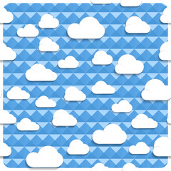 Seamless clouds and sky in the mesh, simply remove the layer of the frame.