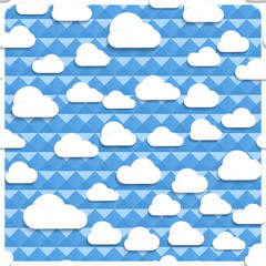 Seamless clouds and sky in the mesh, simply remove the layer of the frame.