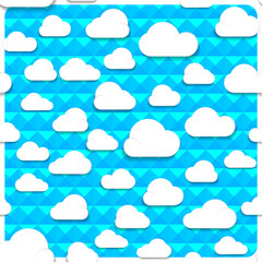 Seamless clouds and sky in the mesh, simply remove the layer of the frame.